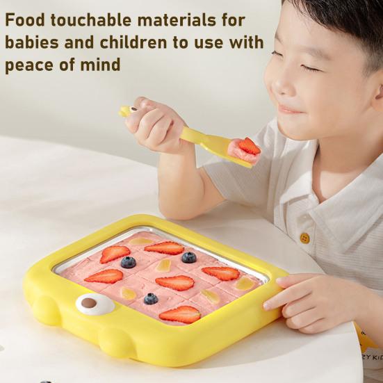 Ручная машина для приготовления мороженого, неэлектрическая машина для приготовления йогурта и щербета со скребком, портативный инструмент для приготовления десертов для детей и семейного отдыха, экологически чистый