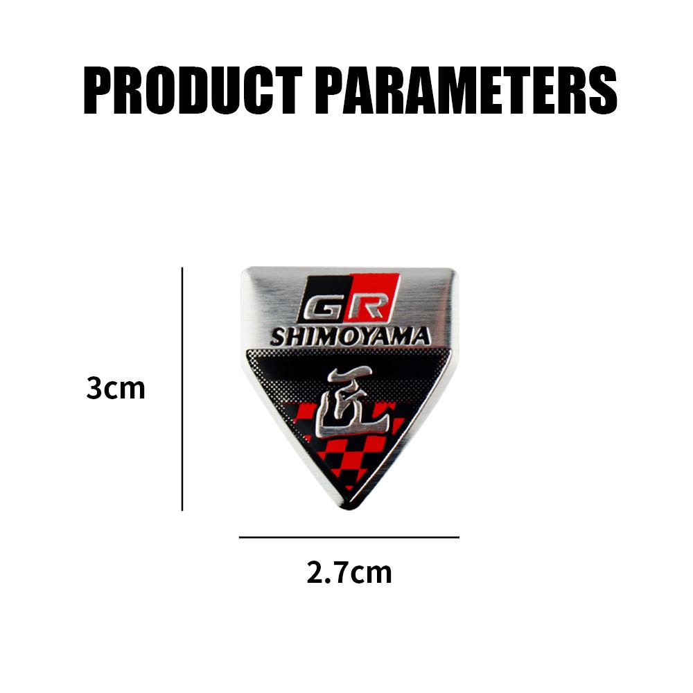 3D GR SPORT GAZOO RACING Emblem Badge Car Body Trunk Decor Aluminum Sticker for Toyota Yaris Highlander Prado Crown TRD Avensis