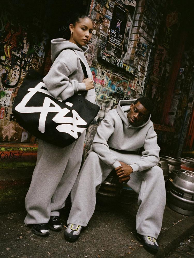 ZYLLO Модный уличный ретро повседневный мужской спортивный костюм Y2K Харадзюку принт худи мужской хип-хоп свободные спортивные штаны