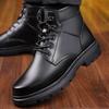 Men's Winter Men's Boots Medium and High Top Shoes Short Cotton Shoes Snow Boots Leather Boots Martin Boots