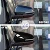 Для Hyundai IX25 2024 Крышка бокового зеркала заднего вида автомобиля Крышка крыла Наружная накладка корпуса двери Отделка ABS Карбон / Черный