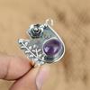 Распродажа ко Дню матери Кольцо-цветок из стерлингового серебра с драгоценным камнем африканским аметистом