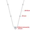 D Color 0.8CT Colorless Heart Cut Moissanite Pendant for Women 925 Sterling Silver Sparkling Gem Charm Cute Necklace Pass Test