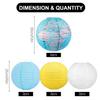 Paper Lanterns Set Hanging Paper Lanterns Ceiling Party Decorations World Map Combination Macaron Lanterns for School Classroom