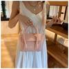 Summer Bag Women's Portable Commuter Pu Small Square Bag New Niche Design Shoulder Casual Messenger Bag