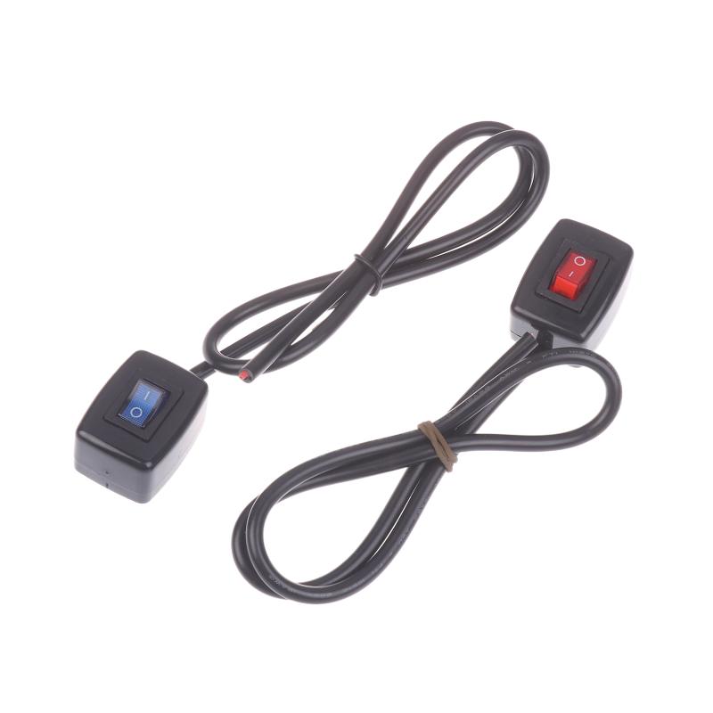 Переключатель нажимной автомобильный с LED подсветкой Вкл/Выкл DC12V/10A 24V/5A, переключатель-качелька SPST с кабелем для DIY