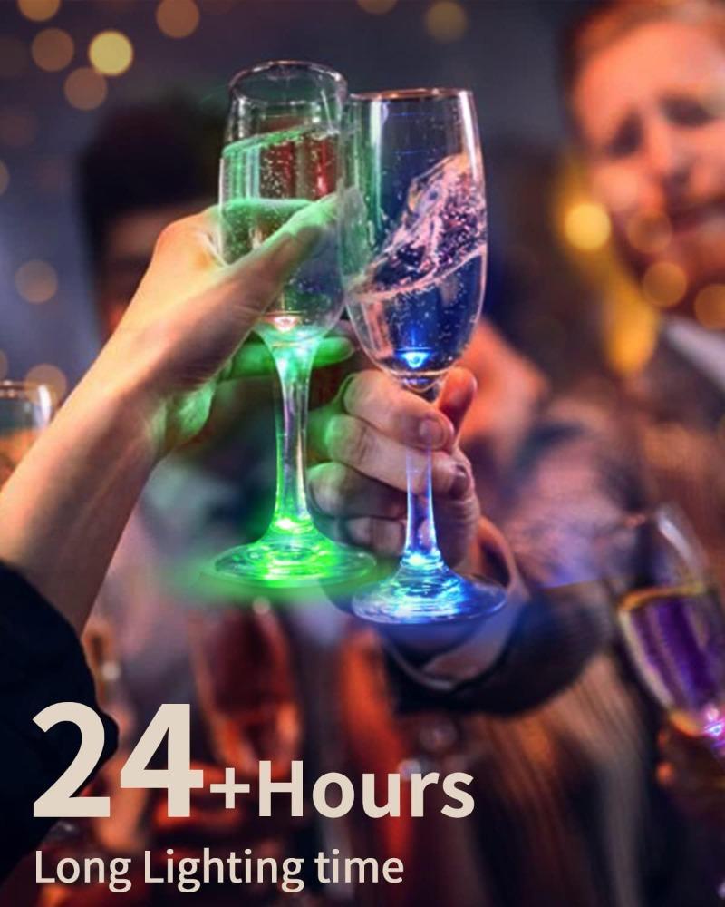 Светящиеся наклейки на подстаканники Светодиодная подставка для бара Напитки Подставка для стакана Бутылки с винным ликером Атмосфера Подстаканник Светящаяся наклейка на стакан Светоизлучающий реквизит