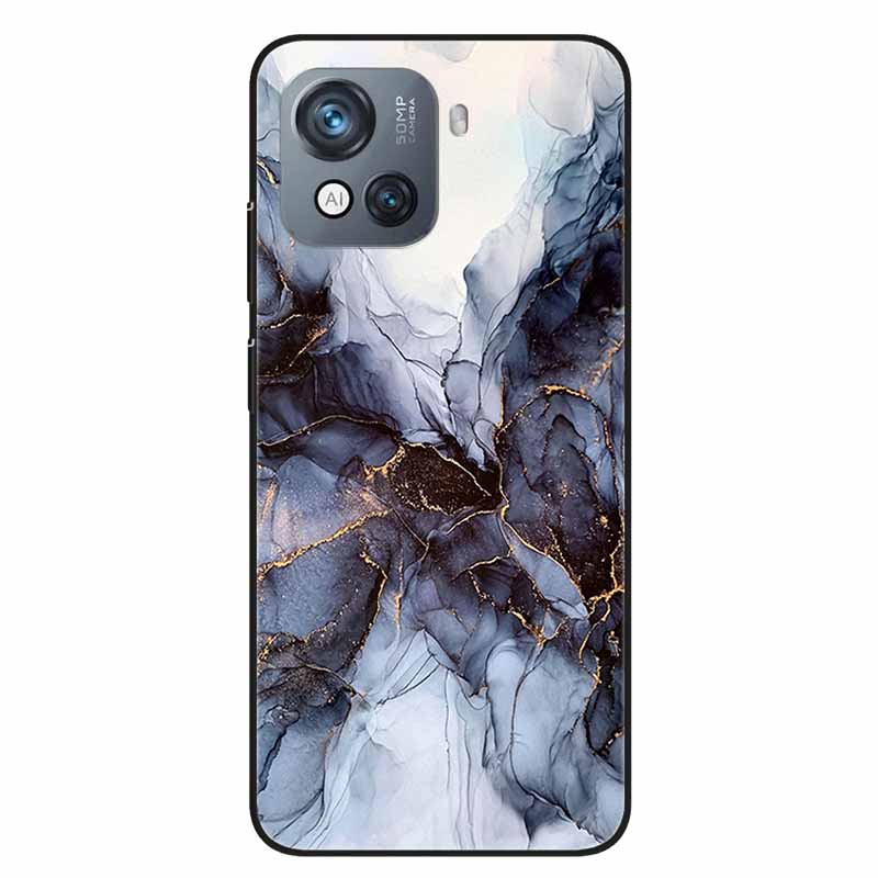 For Blackview Oscal C80 Case C 80 Marble Printing TPU Silicon Soft Phone Covers for Oscal C80 OscalC80 Back Cases Black Shells