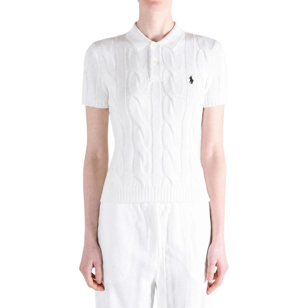 Polo Ralph Lauren Весна/Лето 2026 Кофта в косичку с вышивкой Поло Женские топы 211B20809-002