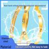 Simple Fashion Roman Numeral Interwoven Titanium Steel Women's Diamond Bracelet with Double-Layer Buckle