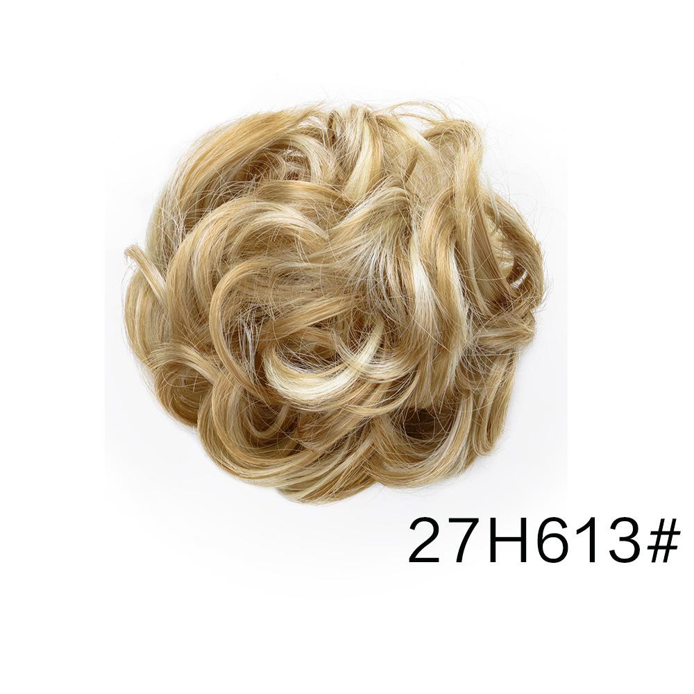 Messy Bun Hair Piece Wavy Synthetic Chignon Scrunchies forElastic Ponytail Band Hair Extensions Thick Hairpieces for Women