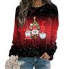 Christmas Womens Ladies T-Shirt Long Sleeve Loose Pullover Xmas Sweatshirt Tops