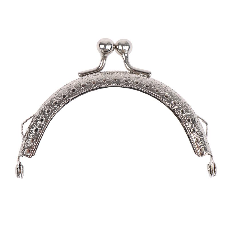 Круглый металлический каркас 8,5 см, кошелек с ручкой, клатч, сумка с застежкой, фурнитура для сумок