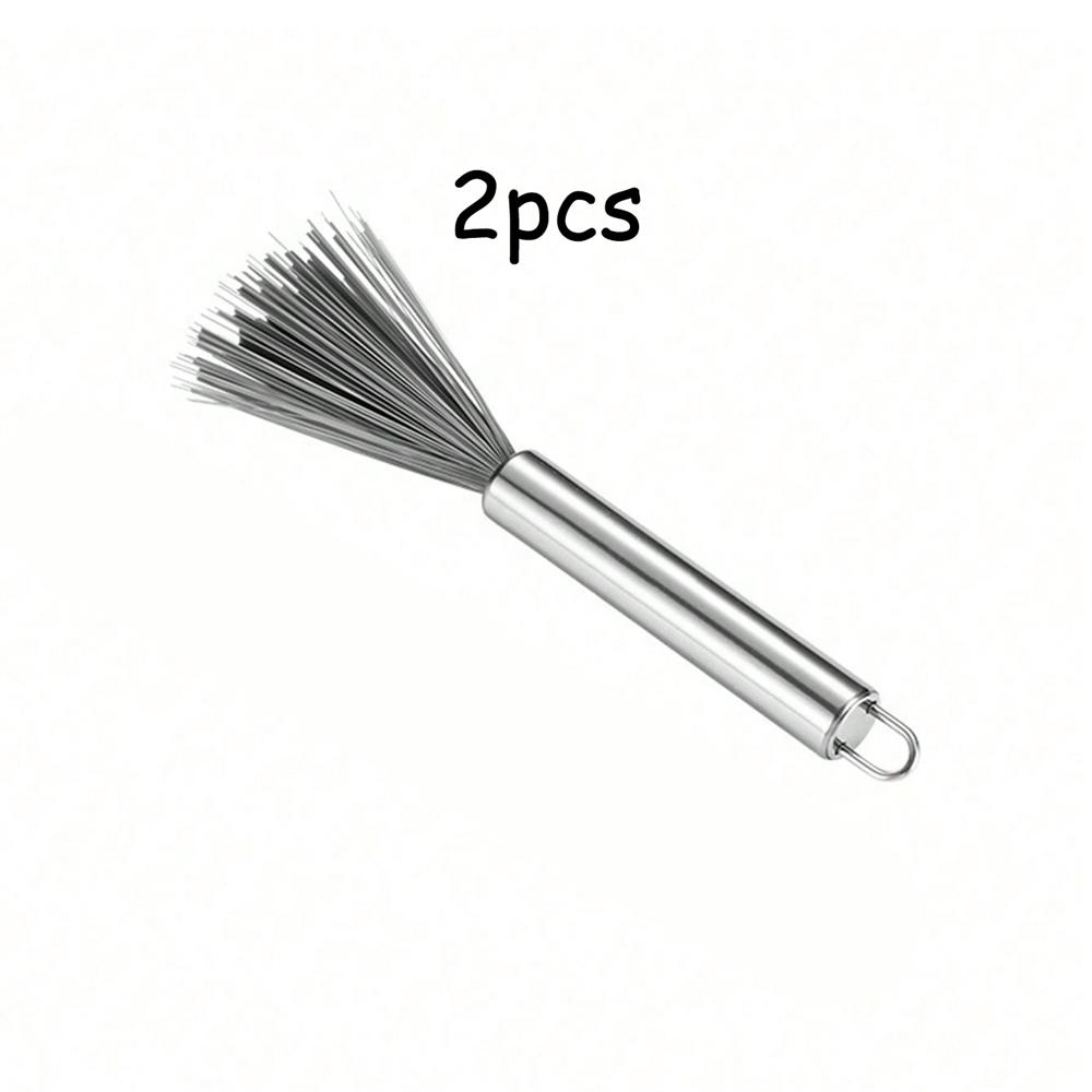 2pcs Multi-Functional Cleaning Brush Steel Handle Household Cleaning Brush Home Cleaning Helper