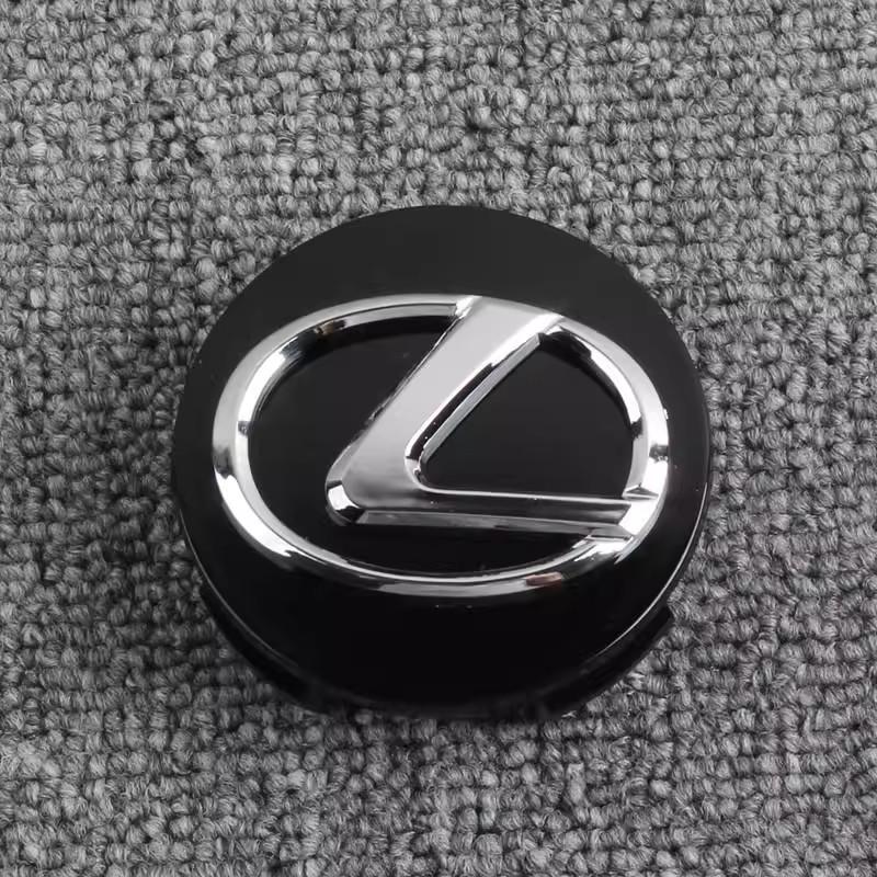AABGF1 4Pcs Car Emblem 62MM Wheel Center Cover Hub Accessories For Lexus GS IS LS500h ES260 ES300h RX350h NX260 UX260 LM LC RZ450e TX