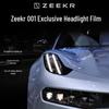 Zeekr 001 Smoked Headlight Film, Transparent Interior & Taillight Film, TPU Dashboard Screen Protector, Wear-Resistant