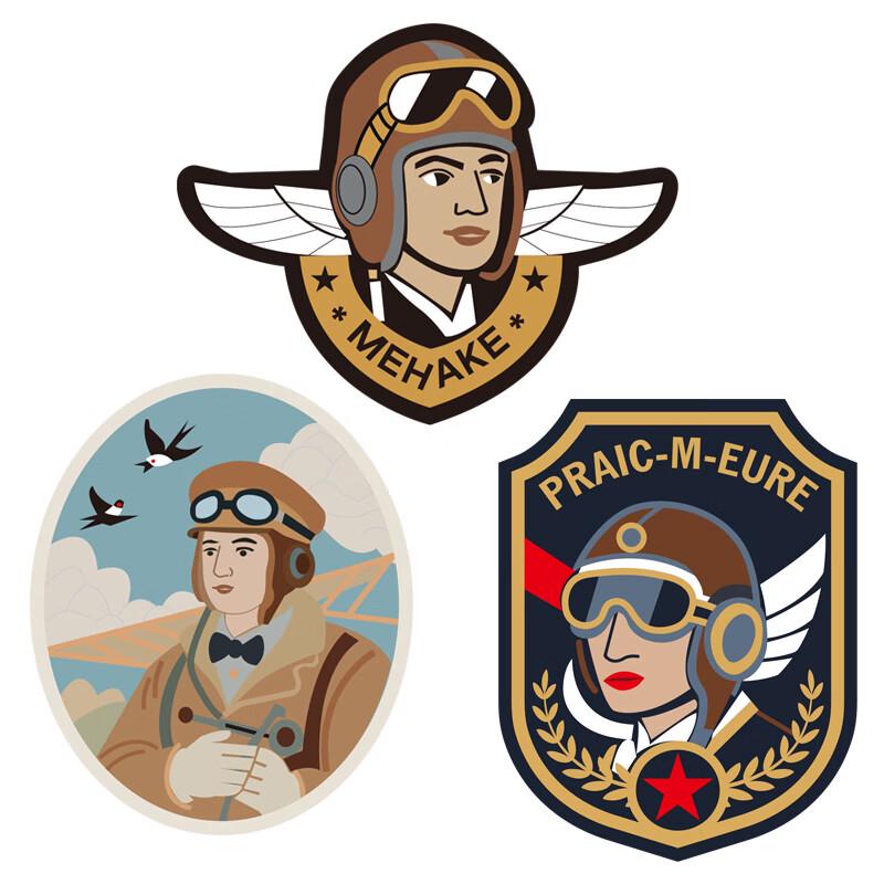 Набор велкро-патчей для пилота истребителя серии J