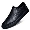 Fashion High Quality Summer Hollow Out Breathable Genuine Leather Shoe Business Casual Shoes Comfortable Sports Shoes Luxury Brand Shoes