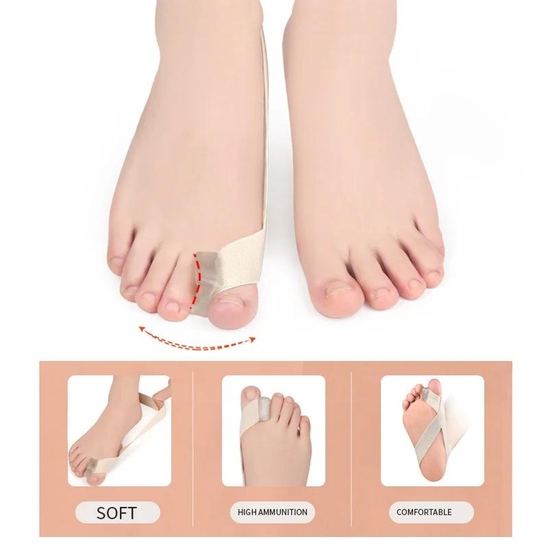 1 шт. Корректор Hallux Valgus Разделитель большого пальца ноги Пальца ноги Ремень натяжения Облегчение боли Разделитель пальцев ног Шина для пальцев ноги Выпрямитель Инструмент