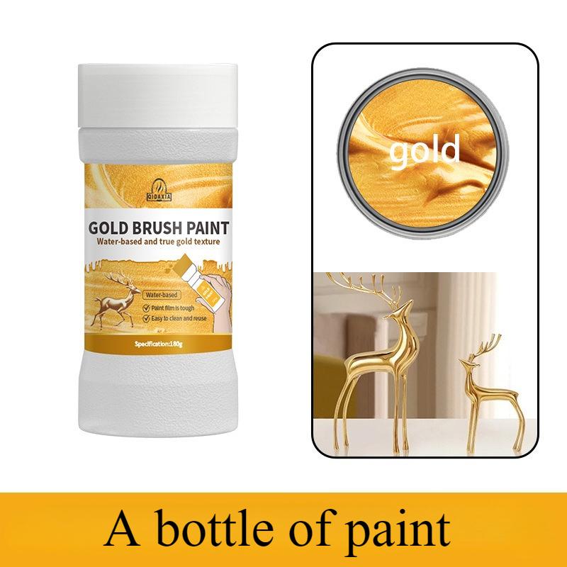 Water based gold foil paint, gold powder paint, gold art paint, gold paint, gold foil brush paint