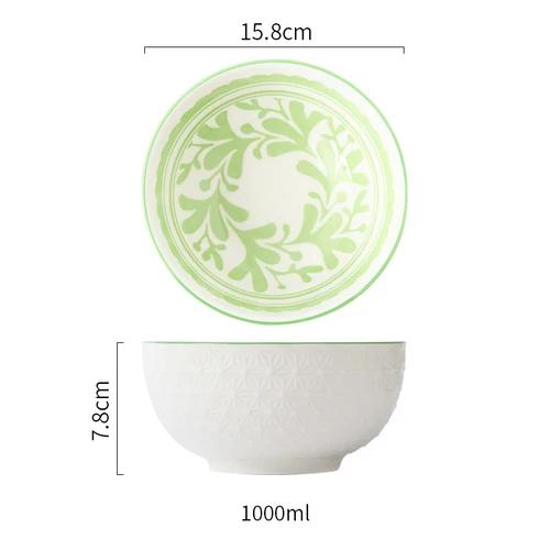 1 шт. японская посуда керамическая миска одинарная студенческая общежитие миски фруктовый салат суп рис популярная в сети миска для лапши ноль отходов