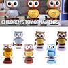Home Office Gift Swinging Toy Car Ornament Decoration Owl Dancing Doll Animal Shaking Head Toy