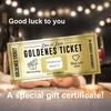 Golden Ticket Scratch-off Card Gravure Printing Scratch Reveal Surprise Ticket Scratch-off Greeting Card