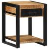 Side Table 40 x 40 x 50 cm Rough Solid Mango Wood