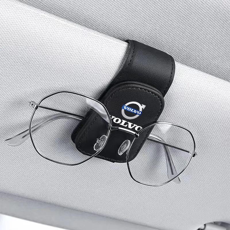 Car Interior Glasses Storage Clip Car Visor ID Card Storage Bracket For Volvo Xc60 Xc90 V40 V60 S60 V50 V90 S80 C40 XC40 V70 C30