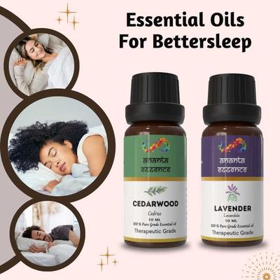 Комбо эфирных масел Ananta Better Sleep – Ароматические масла кедра и лаванды (10 мл × 2)