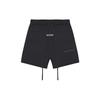 Essentials Fitted Straight-Leg Mid-Waist Cotton Sports Shorts FW20 Unisex Bottoms Black 160250500076001