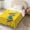 1PC Pippi Patterned Flannel Blanket Suitable For All Seasons For Home Decor Warmth And Comfort Gifts Holiday Present