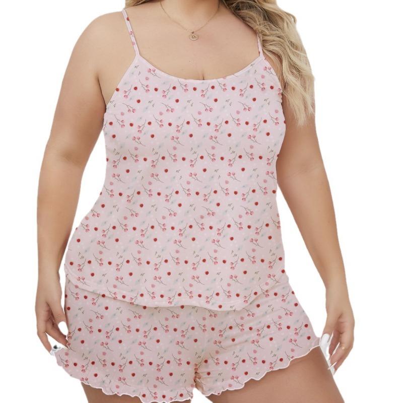 Женский комплект из пижамы и шорт весна/лето для дома свободный комплект из двух предметов с шортами на шее