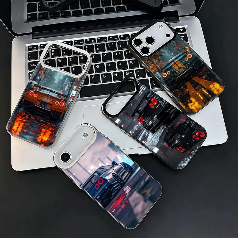 Japanese Sports Car G-GTRR Soft Phone Case for iPhone 15 16 17 Pro Max 17Air 16E 14 Plus 13 12 Mini Shockproof Cover Back Shell