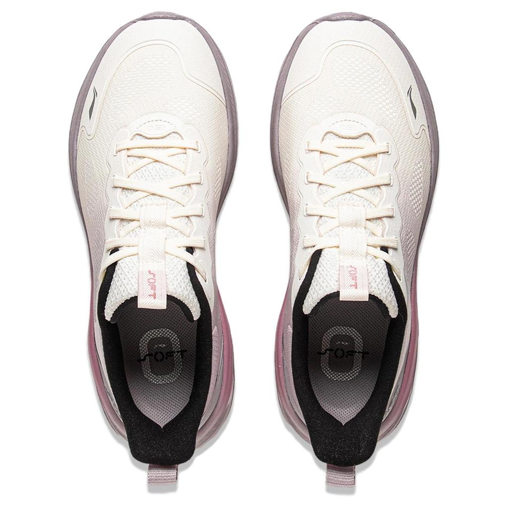 Li Ning Soft Go 2 Wms Simple Retro Shock Absorbing Lightweight Low Top Casual Shoes Women Sneakers AGLV064-1