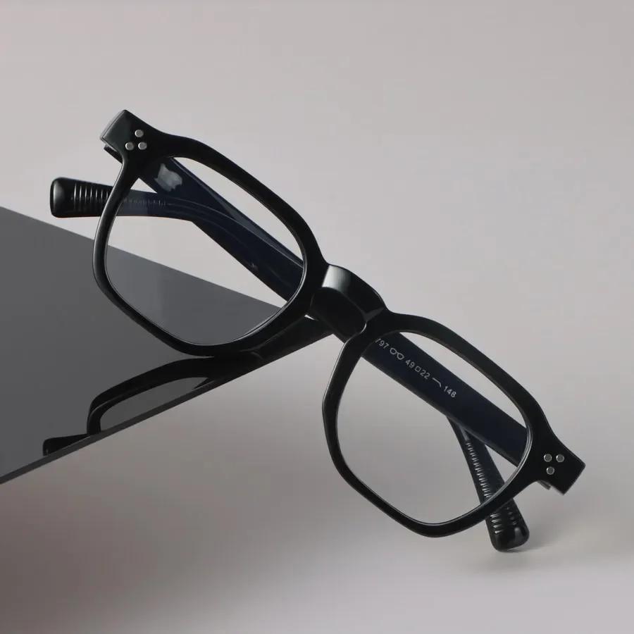 Minimalist Luxury Transparent Glasses Cool Square Frame Eyeglass Women Men Cool Clear Lens Frame Glasses