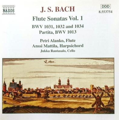 CD ИОГАНН СЕБАСТЬЯН БАХ; АНССИ МАТТИЛ - Сонаты для флейты 1  8553754 Naxos 1996 Не Япония Классика Б/У