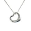 [Б/у] TIFFANY/Tiffany 925 Open Heart Pendant/Necklace/g408-70
