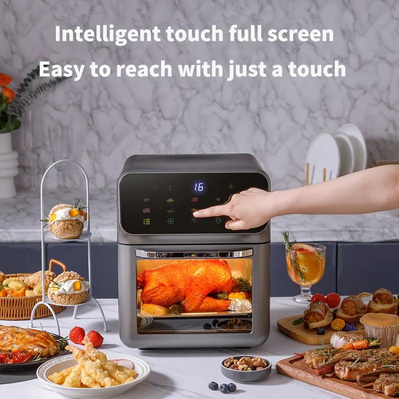 12L Large Capacity Electric Air Fryers Oil-free Automatic Household Kitchen 360°Baking Convection Oven Deep Fryer Without Oil
