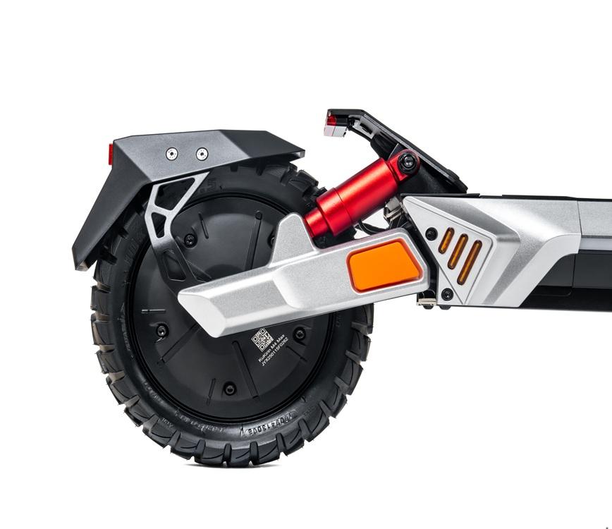 KuKirin M4 Max foldbar elektrisk scooter 800W, 48V 18,2Ah batteri, tophastighed 45 km/t, 10 tommer dæk, støddæmper for og bag