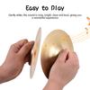 1 Pair 5.8in Mini Small Brass Hand Cymbals Gong Band Rhythm Beats Percussion Copper Musical Instrument for Opera and