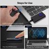 2 в 1 USB Type-C Движитель мыши с переключателем ВКЛ/ВЫКЛ Симулятор движения мыши Бездрайверный шекер для мыши Поддерживает компьютер в активном состоянии