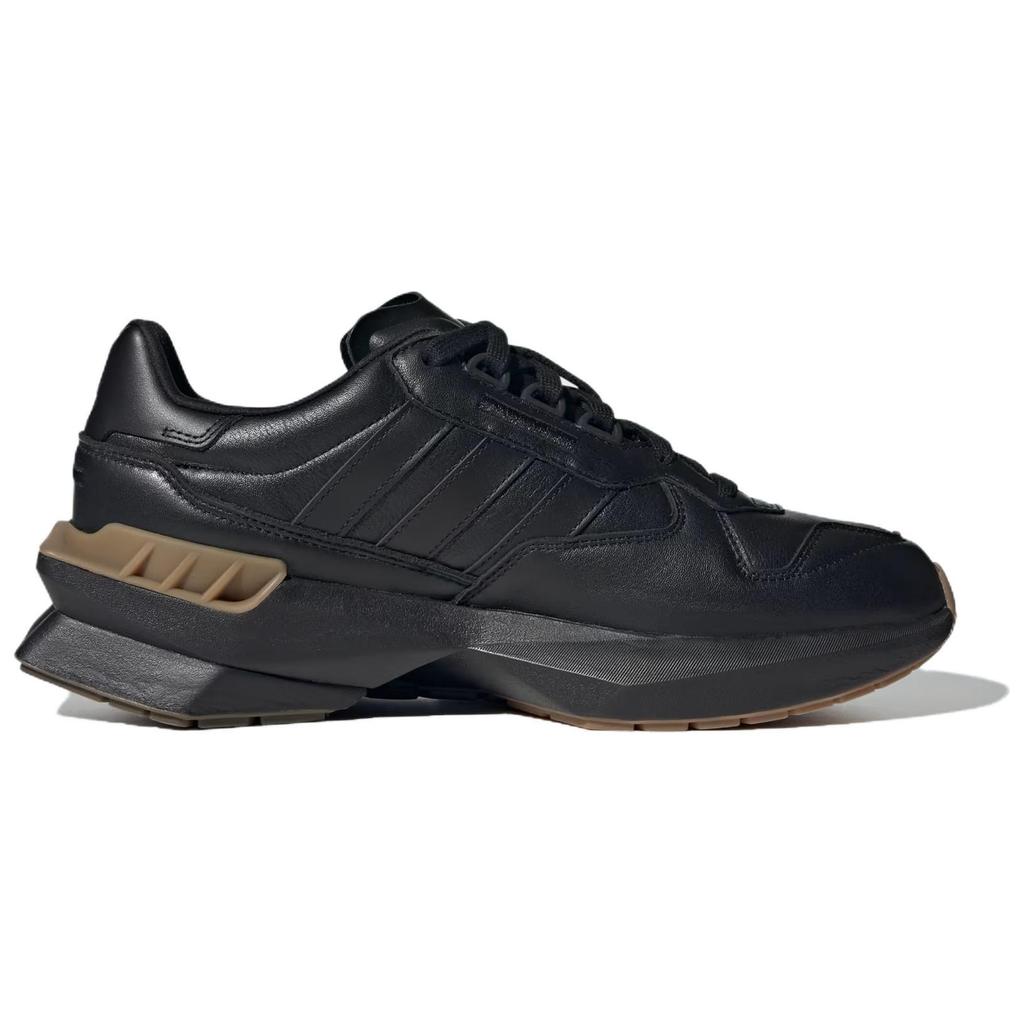 Adidas Originals Treziod Leather PT Shoes Classic Comfortable Slip Resistant Durable Low Top Lifestyle Casual Shoes Unisex Shoes Black IF2868