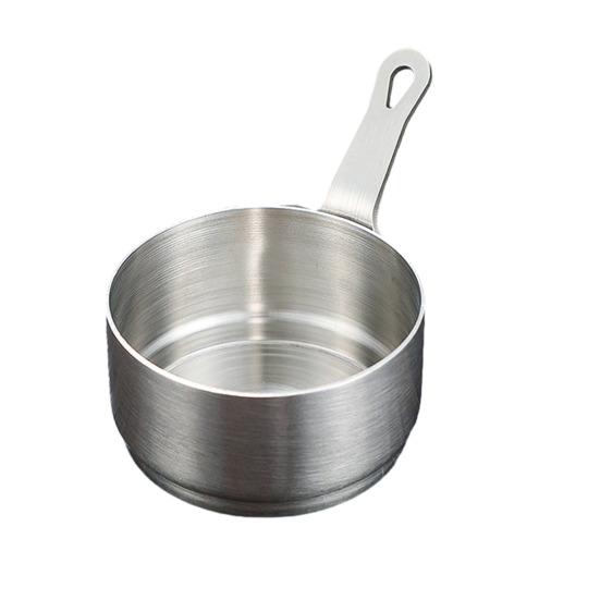 Stainless Steel Sauce Cup with Handle Reusable Metal Dipping Cups Small Condiment Server for Ketchup Appetizers Soy Sauce