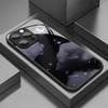 Стеклянный чехол для телефона с узором «Черное звездное небо» для iPhone 17 16 15 14 Pro Max 13 12 11 Pro 16E 7 8 Plus XR XS X