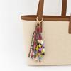 Colorful Design Flower Bag Pendant Flower Pattern Bag Charm Keychain  For Bag Decoration