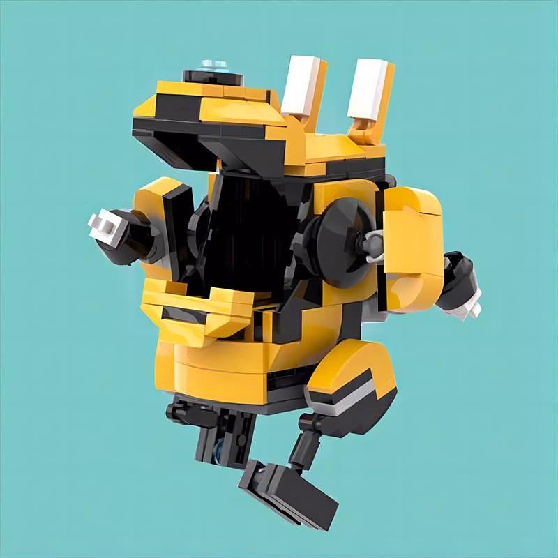 Строительный блок M, совместимый с Lego, 165173, Оранжевый Меха, Робот-сборка, Модель-фигурка, Строительный блок