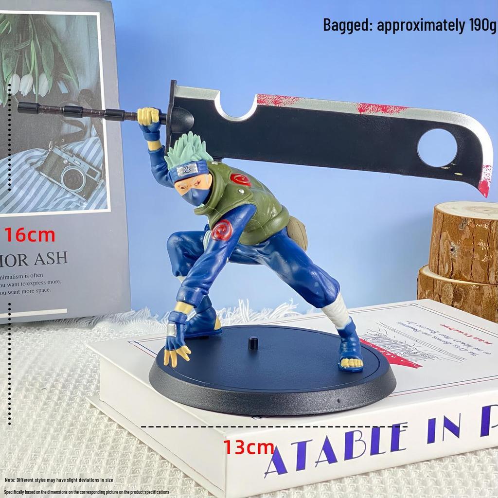 Наруто Аниме Фигурка: Модель великого меча с изображением Какаши, Итачи, Саске, Минато и Сакуры