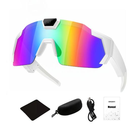 Очки с камерой и картой памяти 4K, умные бейсбольные солнцезащитные очки с записью фото, аудио, видео, легкие, для мужчин и женщин, носимые очки с камерой