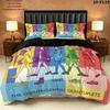 5Toubun Pattern Bedding Quilt Set Quilt Cover Pillowcase Home Birthday Gift(1 * duvet cover + 2 * pillowcase, without core)